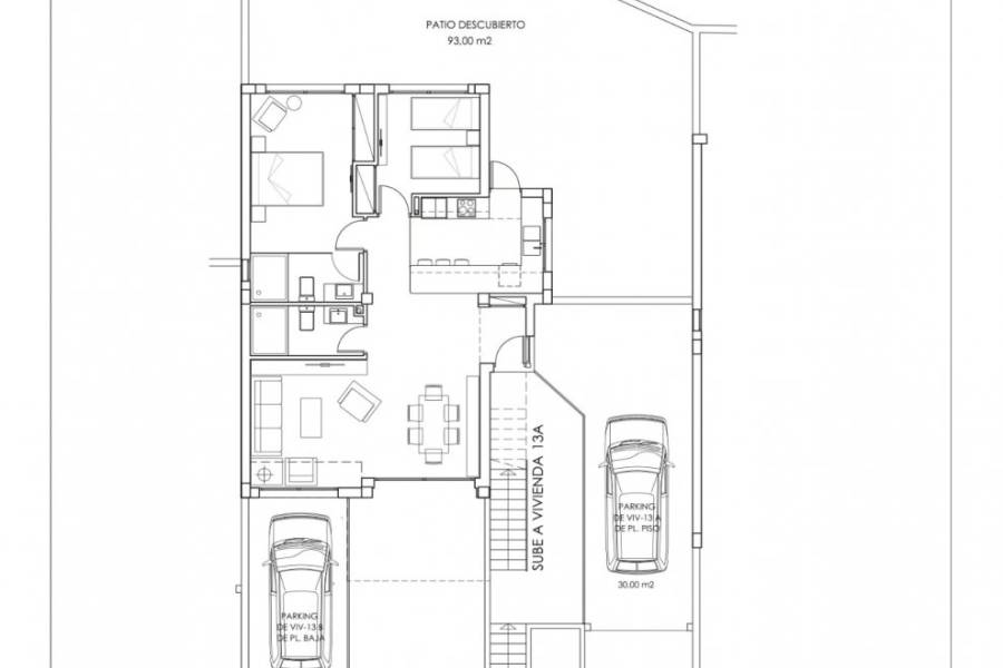 Salg - Bungalow i 1. etasje - Urbanizaciones - San Miguel de Salinas