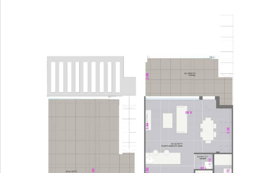 Vente - Bungalow Étage Haut - Zona Pueblo - Pilar de la Horadada