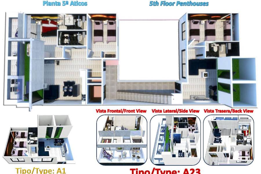 Verkauf - Penthousewohnung - Centro - Torrevieja