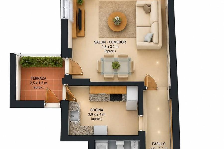 Venta - Apartamento - Paseo maritimo - Torrevieja