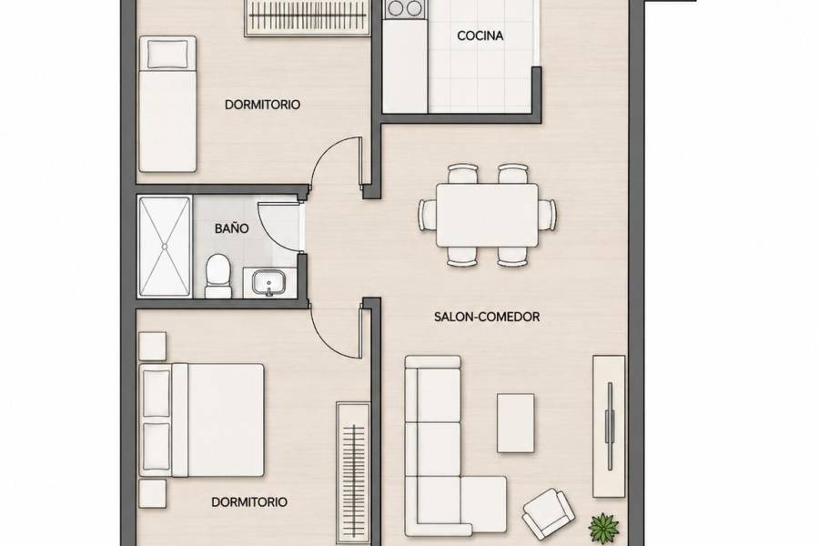 Venta - Apartamento - Estacion de autobuses - Torrevieja