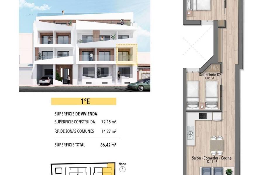 Verkauf - Apartment - Playa del cura - Torrevieja