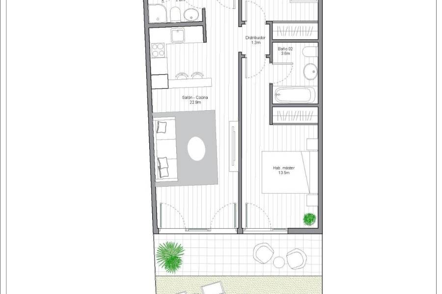 Sale - Ground floor apartment - PAU 8 - Orihuela Costa