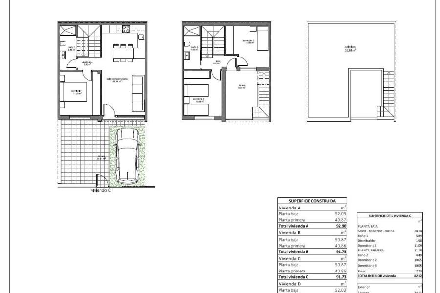 Venta - Adosado - Zona Pueblo - Pilar de la Horadada