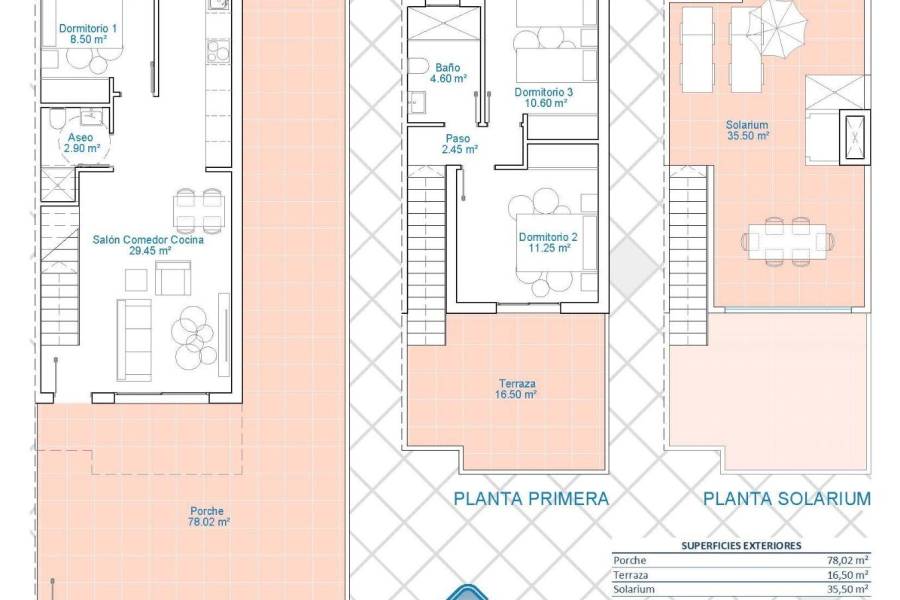 Verkauf - Doppelhaushälfte - Zona Pueblo - Pilar de la Horadada