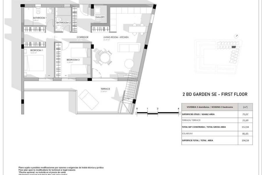 Venta - Bungalow Planta Alta - La veleta - Torrevieja