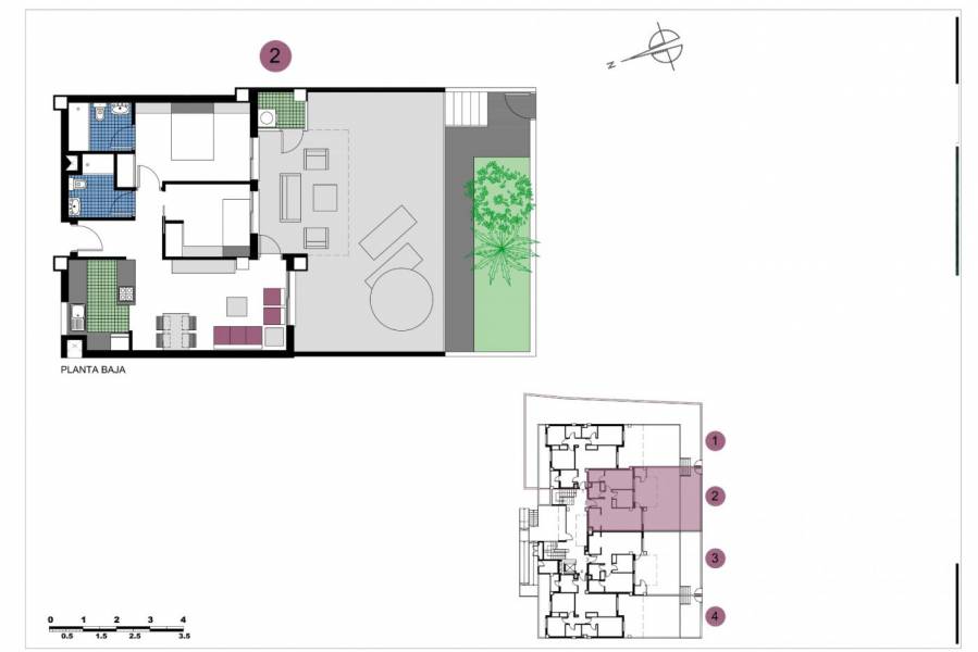 Sale - Ground floor apartment - Mil Palmeras - Pilar de la Horadada