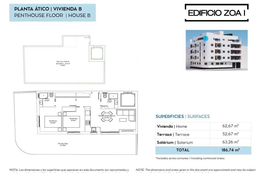 Salg - Penthouse leilighet - Centro - Torrevieja