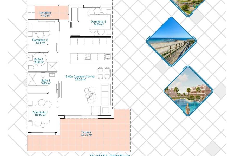Sale - Apartment - Zona Pueblo - Pilar de la Horadada