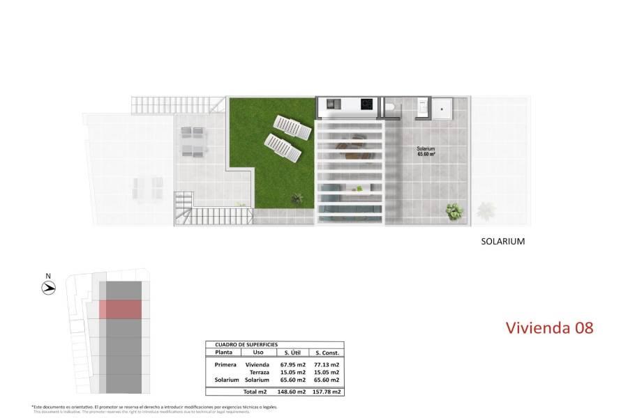 Sale - Bungalow Top Floor - Zona Pueblo - Pilar de la Horadada