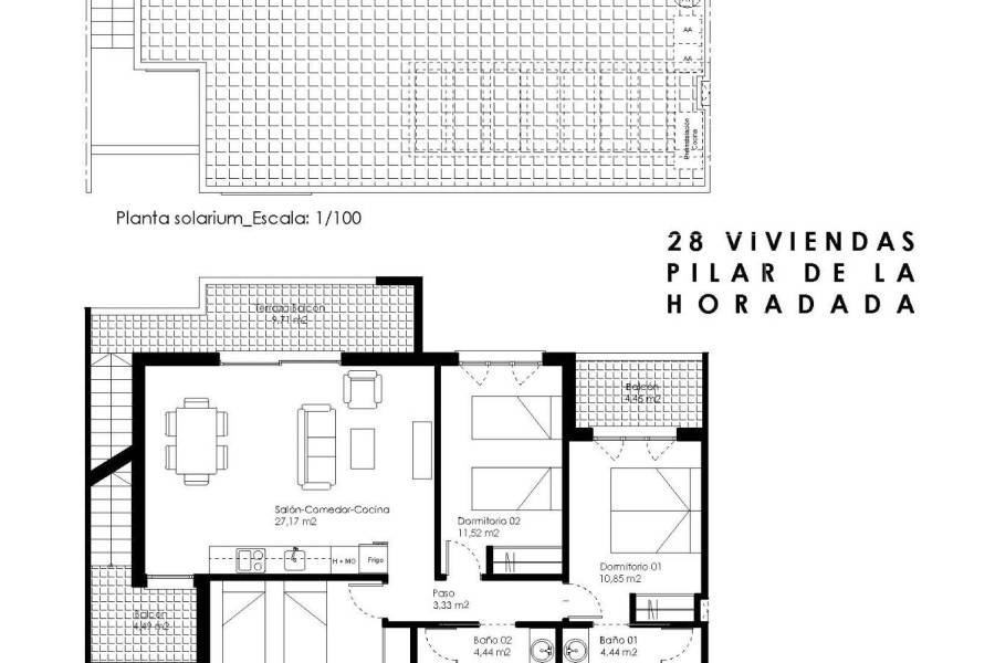 Verkauf - Bungalow Obergeschoss - Zona Pueblo - Pilar de la Horadada