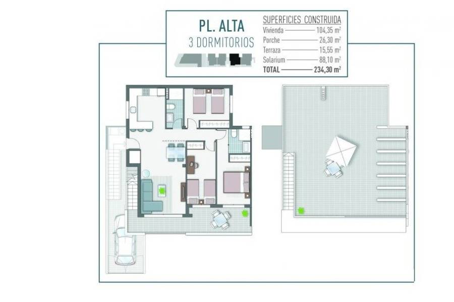 Venta - Bungalow Planta Alta - PILAR DE LA HORADADA - Pilar de la Horadada