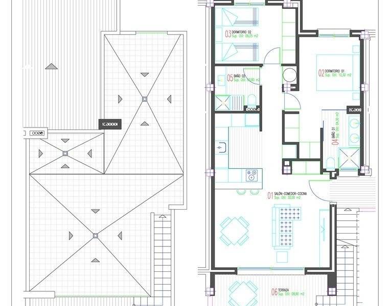 Vente - Bungalow Étage Haut - Los balcones - Torrevieja