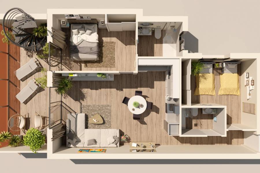 Vente - Penthouse - Centro - Torrevieja